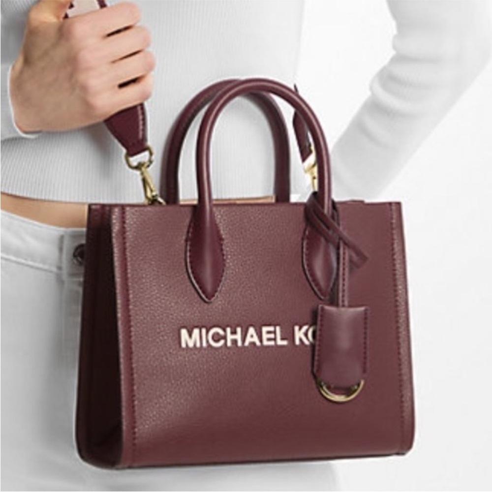 Michael Kors Mirella Small Leather Tote Crossbody Bag - Picture 8 of 8